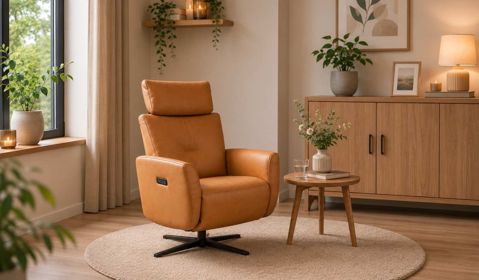 Singo relaxfauteuil op draaivoet