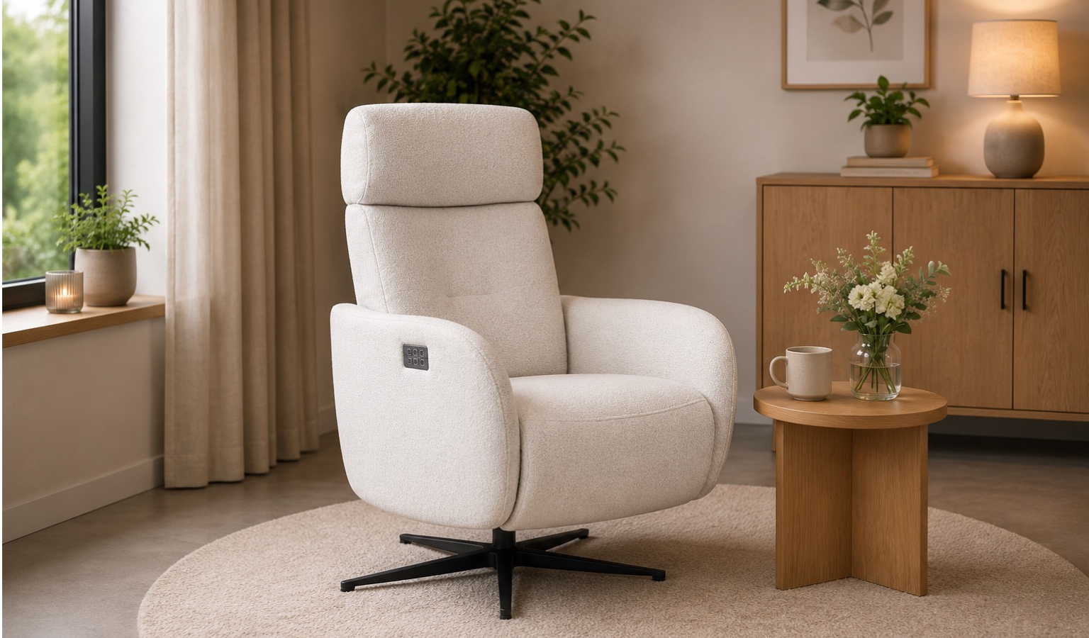 Remi relaxfauteuil op draaivoet