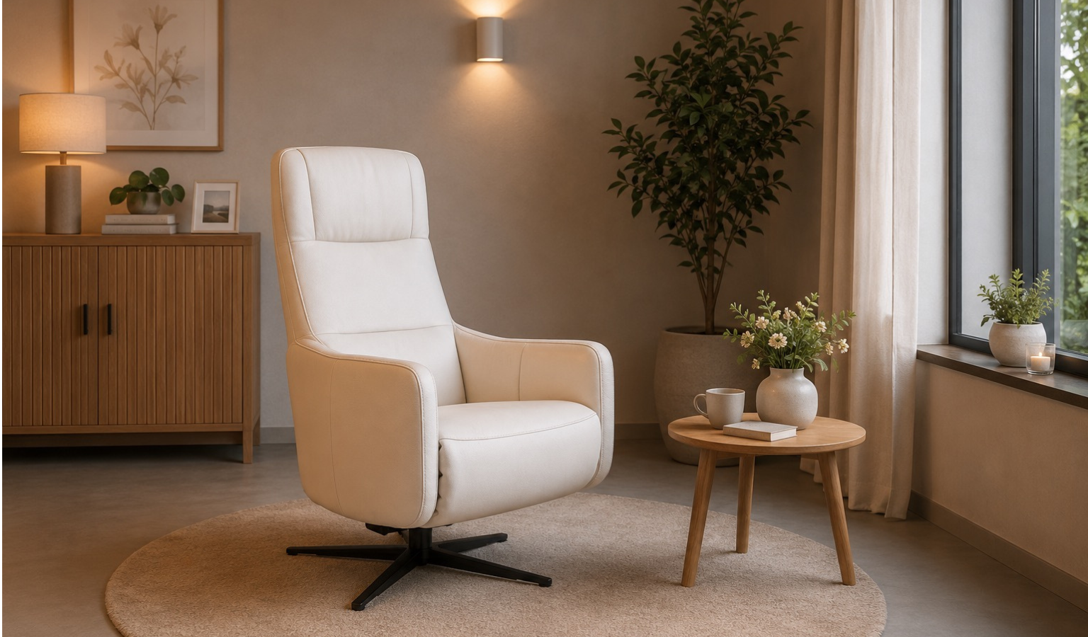 Sunny relaxfauteuil op draaivoet